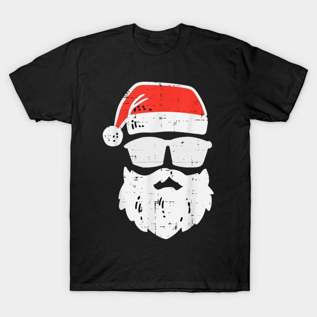 Santa Face T-Shirt by Nolinomeg
